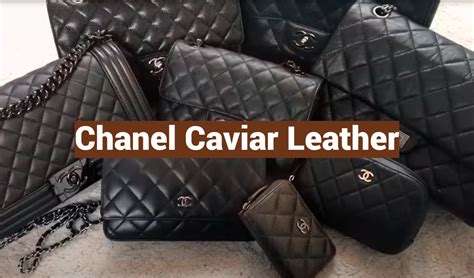 caviar skin chanel|Chanel Caviar Leather: Definition, Uses.